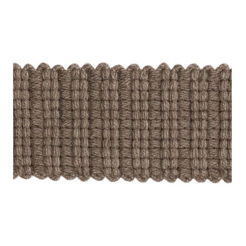 Sangle aspect crochet 30 mm uni Marron x1m