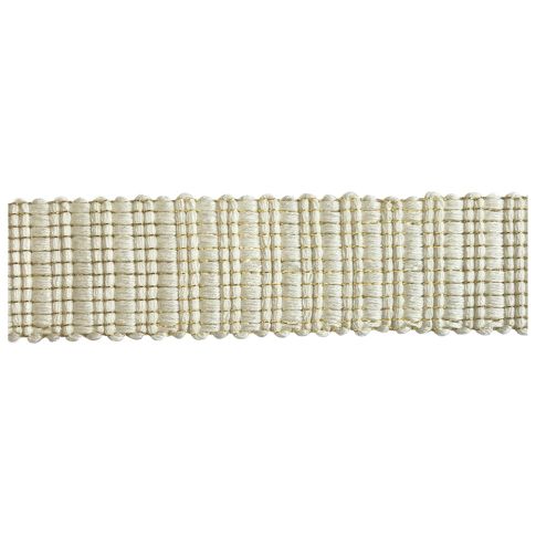 Sangle aspect crochet Lurex 30 mm Ecru x1m