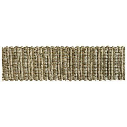 Sangle aspect crochet Lurex 30 mm Beige x1m