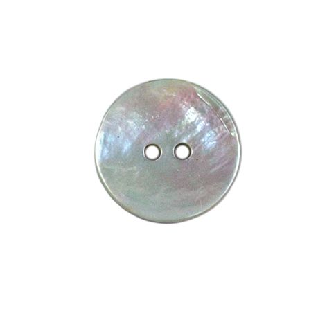 Bouton nacré Anthony 18 mm - Blanc