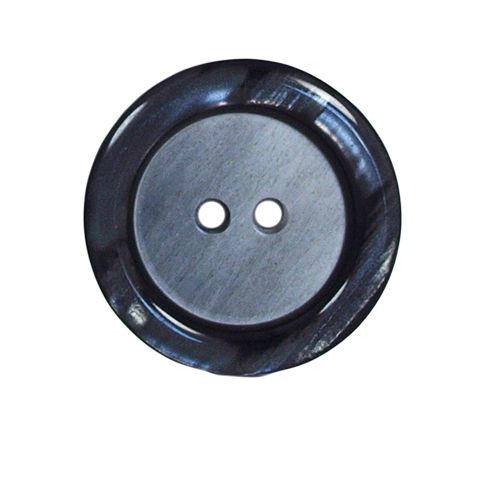 Bouton effet nacré Loris 27 mm - Bicolore Gris 