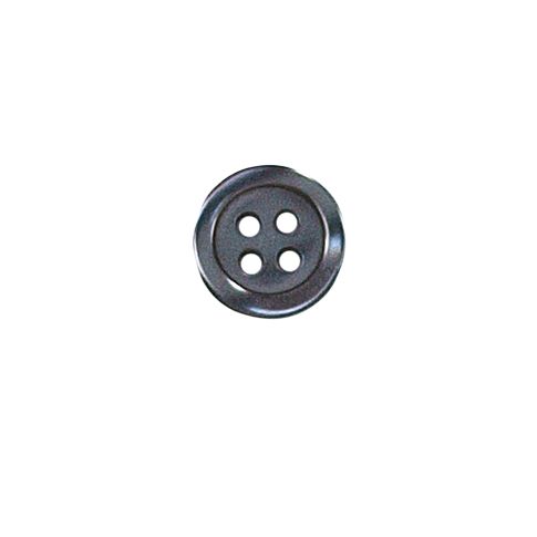 Bouton Alexander unis nacré 12 mm - Gris