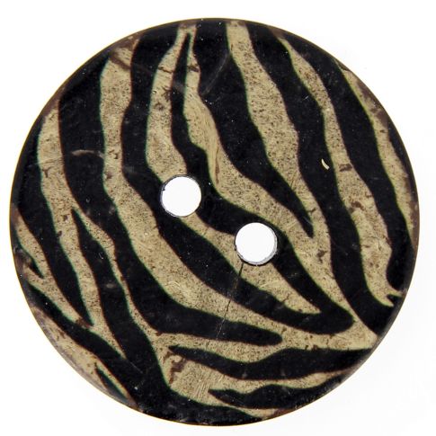 Bouton bois Thomas zèbre 40 mm