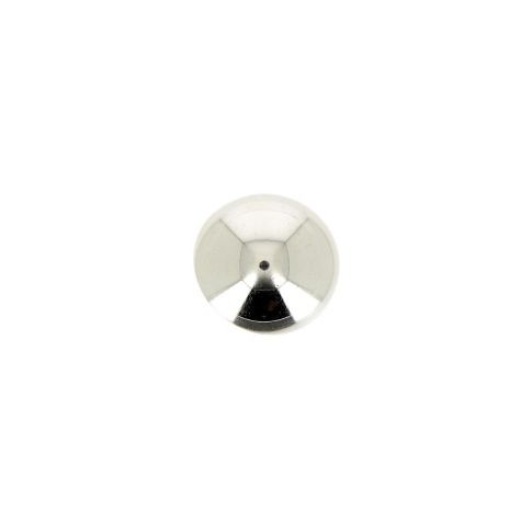 Bouton métal Donatello demi-sphère 12 mm - Argent