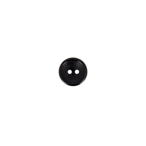 Bouton Donatella uni 10 mm - Noir