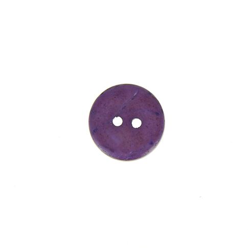 Bouton bois coco teint Hubert 10 mm - Violet