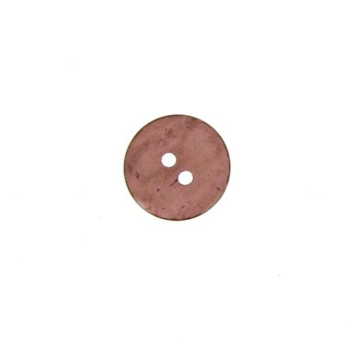 Bouton bois coco teint Hubert 10 mm - Violet clair