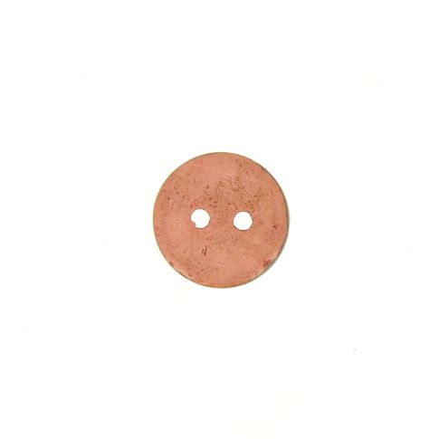 Bouton bois coco teint Hubert 10 mm - Rose clair
