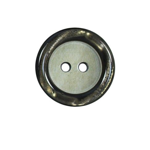 Bouton effet nacré Loris 22 mm - Bicolore vert 