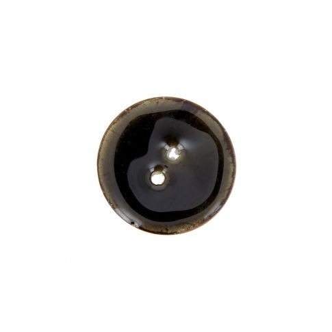 Bouton en bois brillant 20 mm - Noir