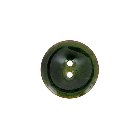 Bouton en bois brillant 20 mm - Vert forêt