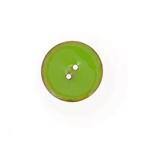 Bouton en bois brillant 20 mm - Vert