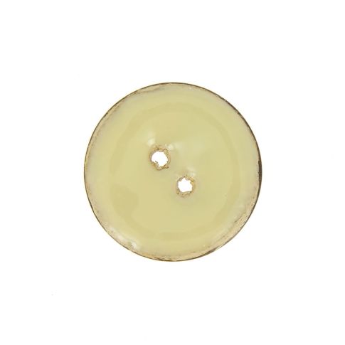 Bouton en bois brillant 25 mm - Blanc