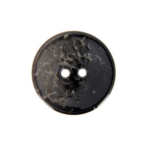 Bouton bois Claudie brillant 30 mm - Noir