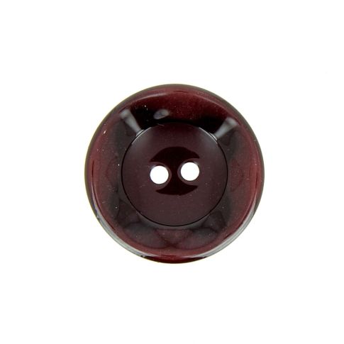 Bouton cuvette bord gondolé 22 mm - Bordeaux