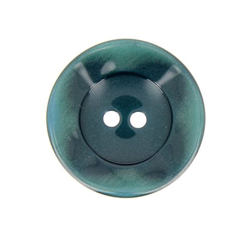 Bouton cuvette bord gondolé 27 mm - Bleu