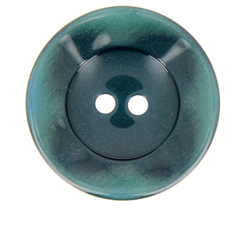 Bouton cuvette bord gondolé 34 mm - Bleu