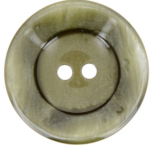 Bouton cuvette bord gondolé 40 mm - Vert