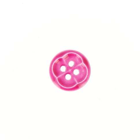 Bouton forme fleur 12 mm - Rose