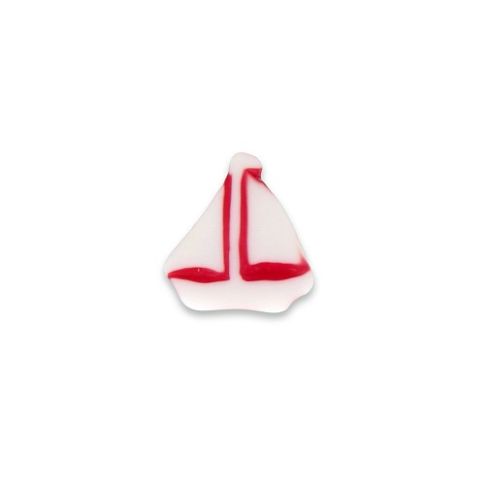 Bouton voilier 15 mm - Rouge