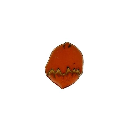 Bouton noisette marron foncé - 15 mm