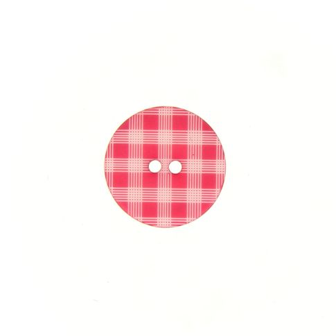 Bouton façon vichy 12 mm - Rose