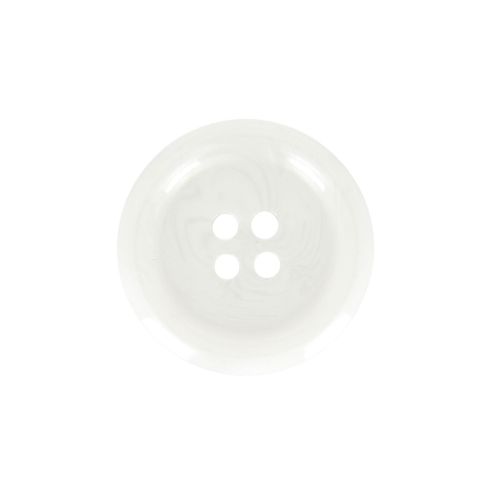 Bouton Veste homme 25 mm uni - Blanc
