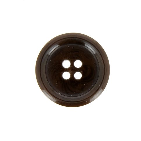 Bouton Veste homme 22 mm uni - Chocolat