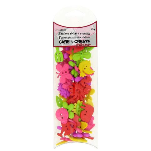 Assortiment de Boutons loisirs créatifs collection Jardin - Care & Create