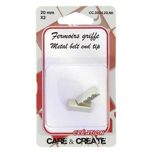Enbout de sangle et de ceinture Care & Create Argent x2 - 2 Tailles