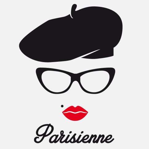 Sticker textile thermo-adhésif  9x15 cm - Visage Parisienne