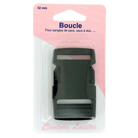 Boucle 32 mm pour sangle - Noir