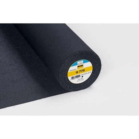 Entoilage Tissé Thermocollant Vlieseline G770 Noir