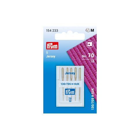 Aiguilles spéciales Jersey Prym pour machine à coudre 130/705 SUK - No.70