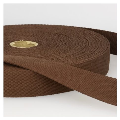 Sangle Coton 40 mm Marron x1m