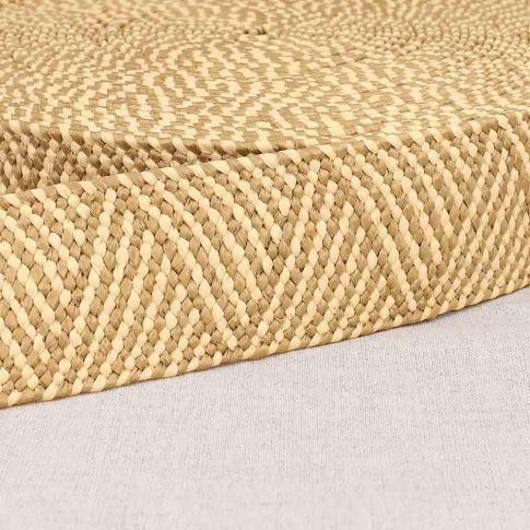 Sangle aspect naturel bicolore 50 mn Ecru x 1m