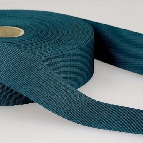 Sangle Polyester 35 mm Bleu canard x1m