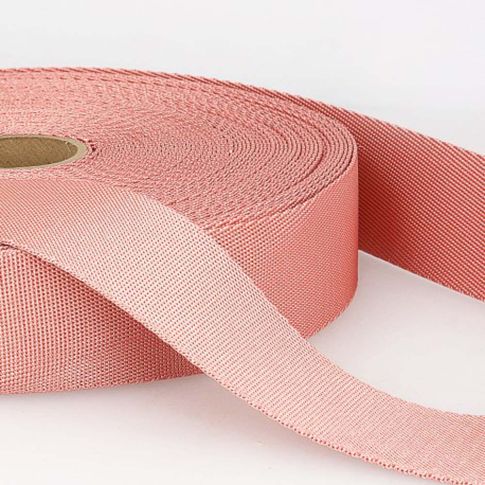 Sangle Polyester 35 mm Rose x1m
