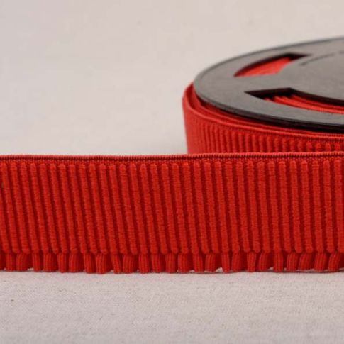 Elastique Bord Côte 60 mm Rouge x1m