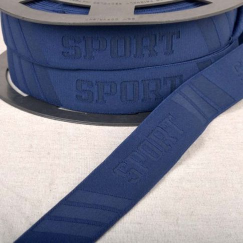 Elastique boxer SPORT 32 mm Bleu Marine x1m