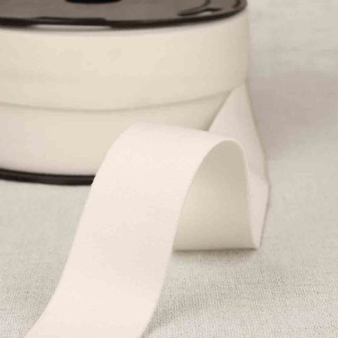 Elastique coton tissé 32 mn blanc x 1m
