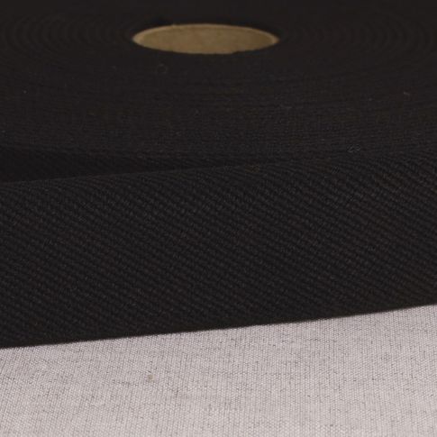 Elastique plat 33 mm Spécial ceinture Noir x1m