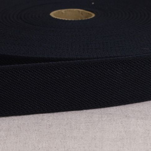 Elastique plat 33 mm Spécial ceinture Bleu marine x1m