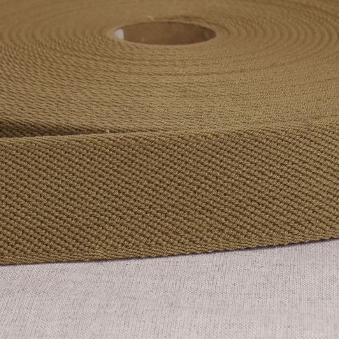 Elastique plat 33 mm Spécial ceinture Sable x1m