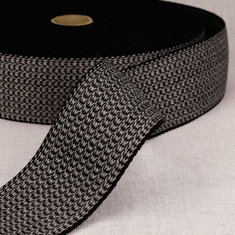 Elastique 50 mm spécial mobilier extérieur  Gris noir x1m