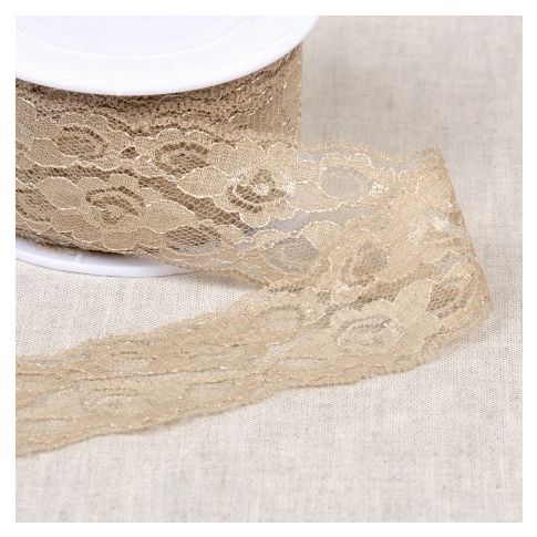 Dentelle Entre deux 45 mm - Beige