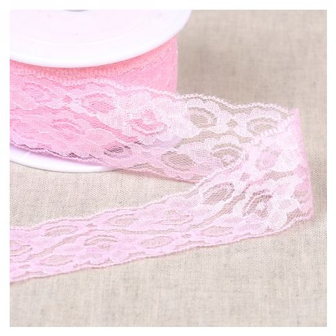 Dentelle Entre deux 45 mm - Rose Clair
