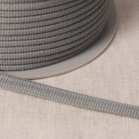 Cordon double passepoil Gris x1m