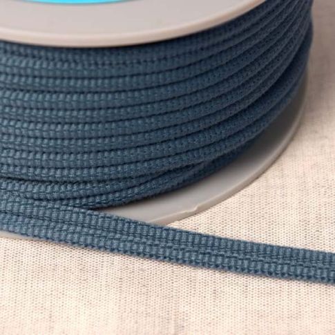 Cordon double passepoil Bleu lavande x1m