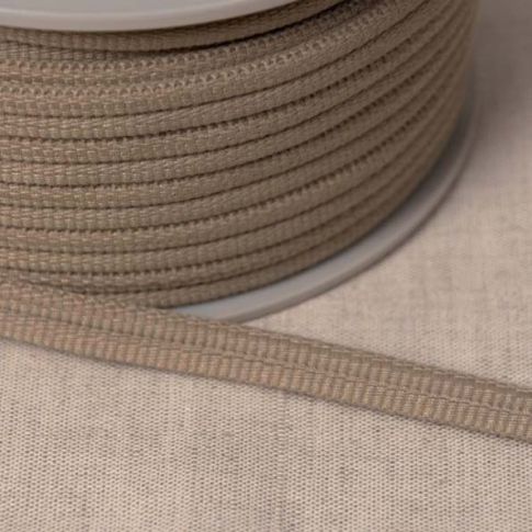 Cordon double passepoil Beige lin x1m